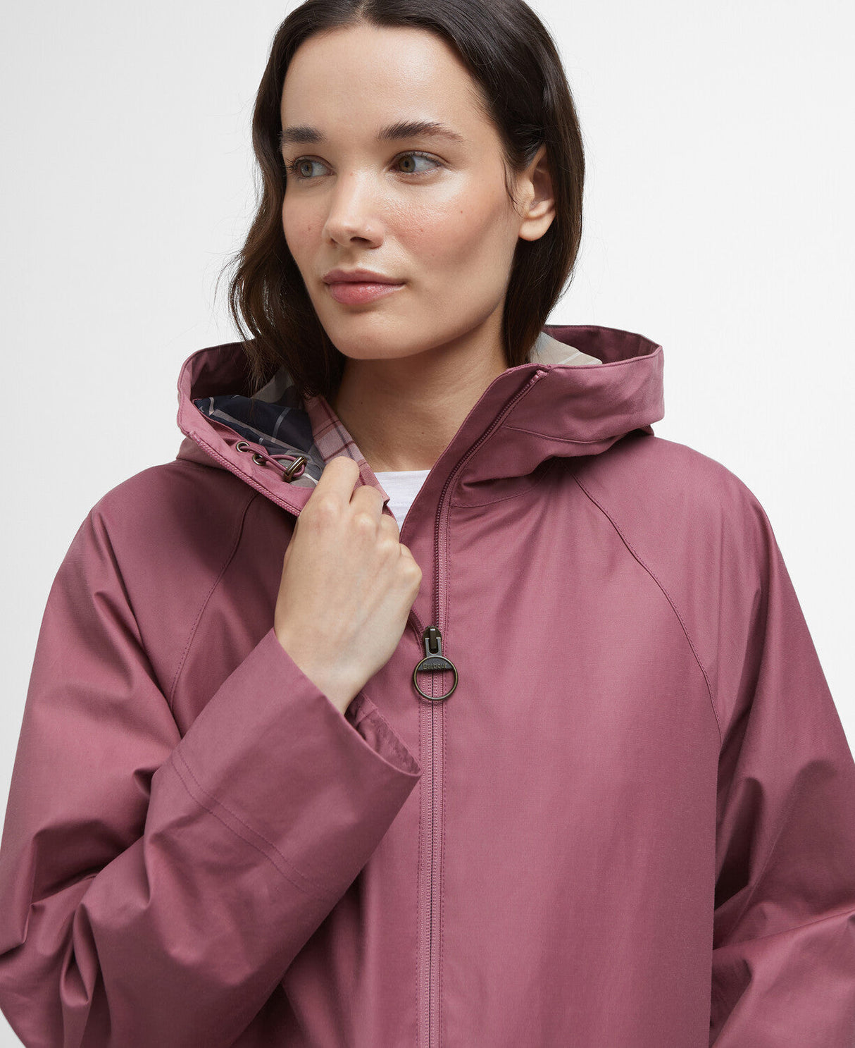 Barbour Heron Waterproof Jacket - Deep Pruce/Gardenia