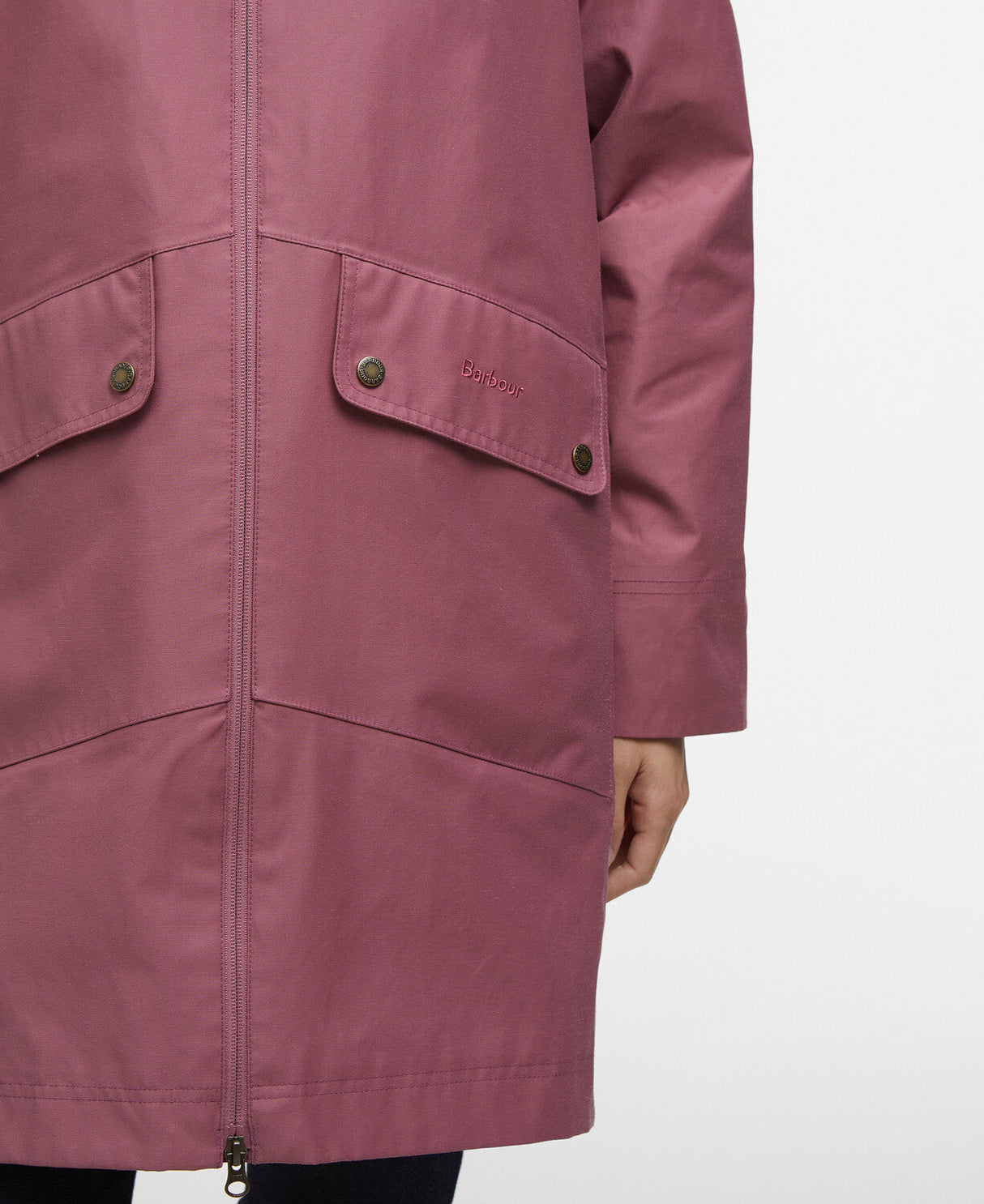 Barbour Heron Waterproof Jacket - Deep Pruce/Gardenia