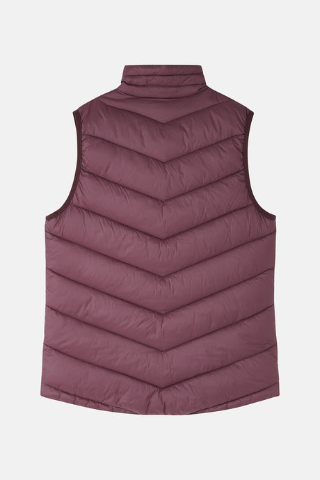 Lighthouse Laurel Ladies Gilet - Cranberry