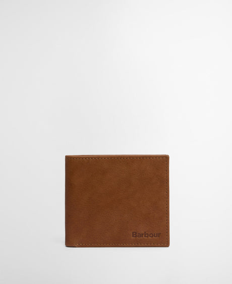Barbour Beauly Leather Billfold Wallet - Caramel