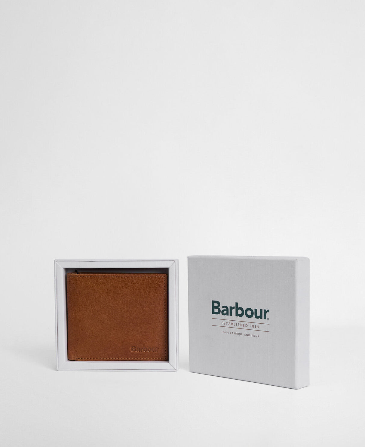 Barbour Beauly Leather Billfold Wallet - Caramel