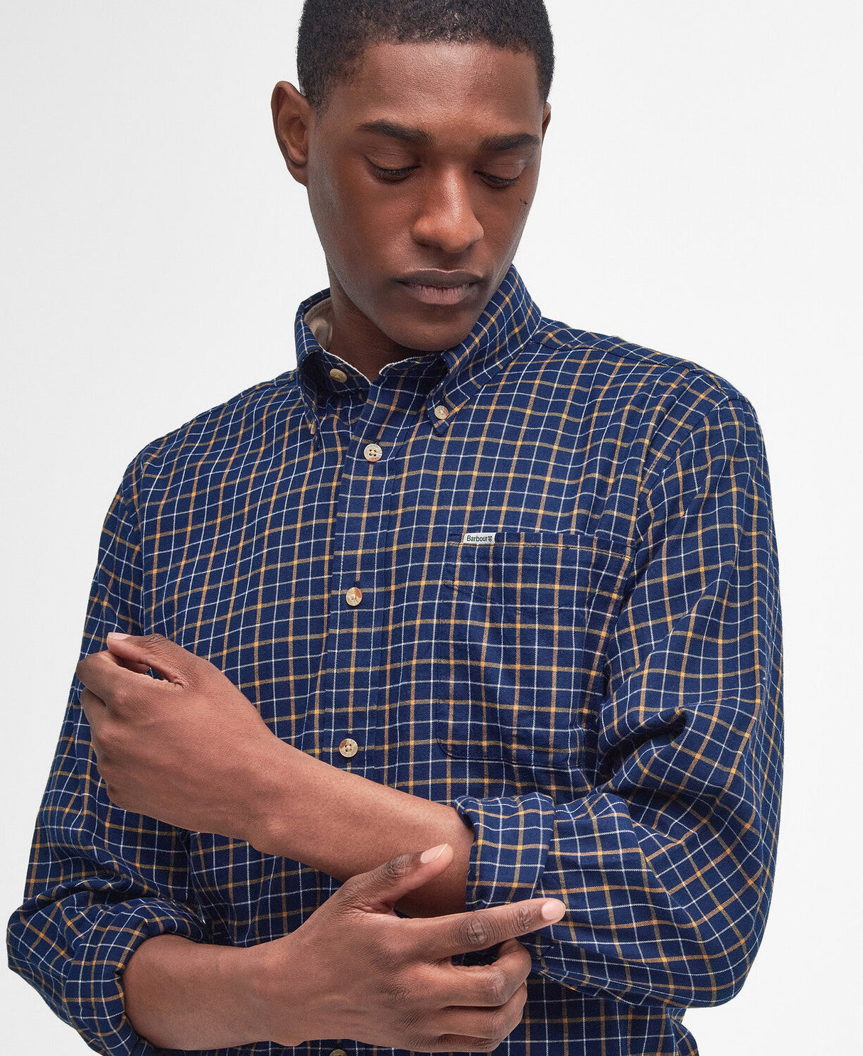 Barbour Bank Tattersall Regular Shirt - Navy