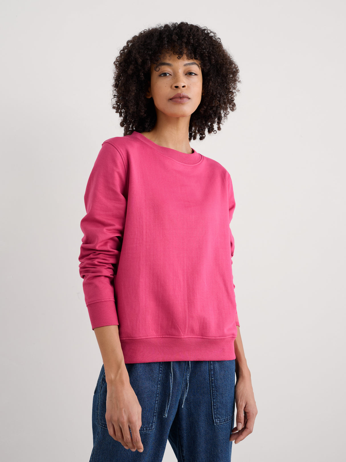 Seasalt Mappa Brushed Cotton Sweatshirt - Tulip