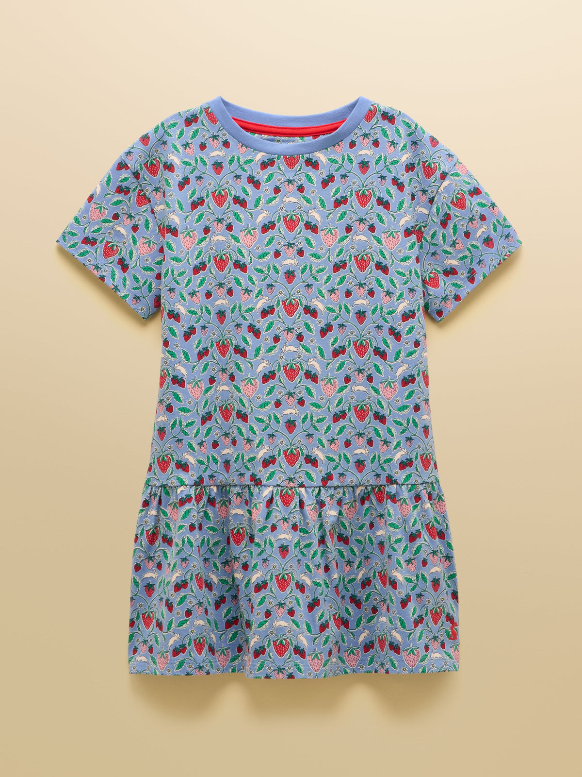 Joules Sienna Blue Strawberry Dress