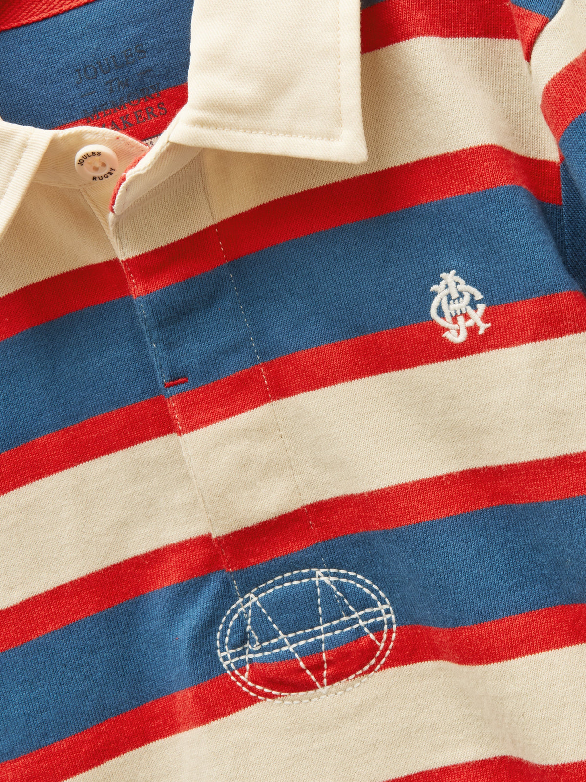 Joules Rugby Shirt - Red/Blue