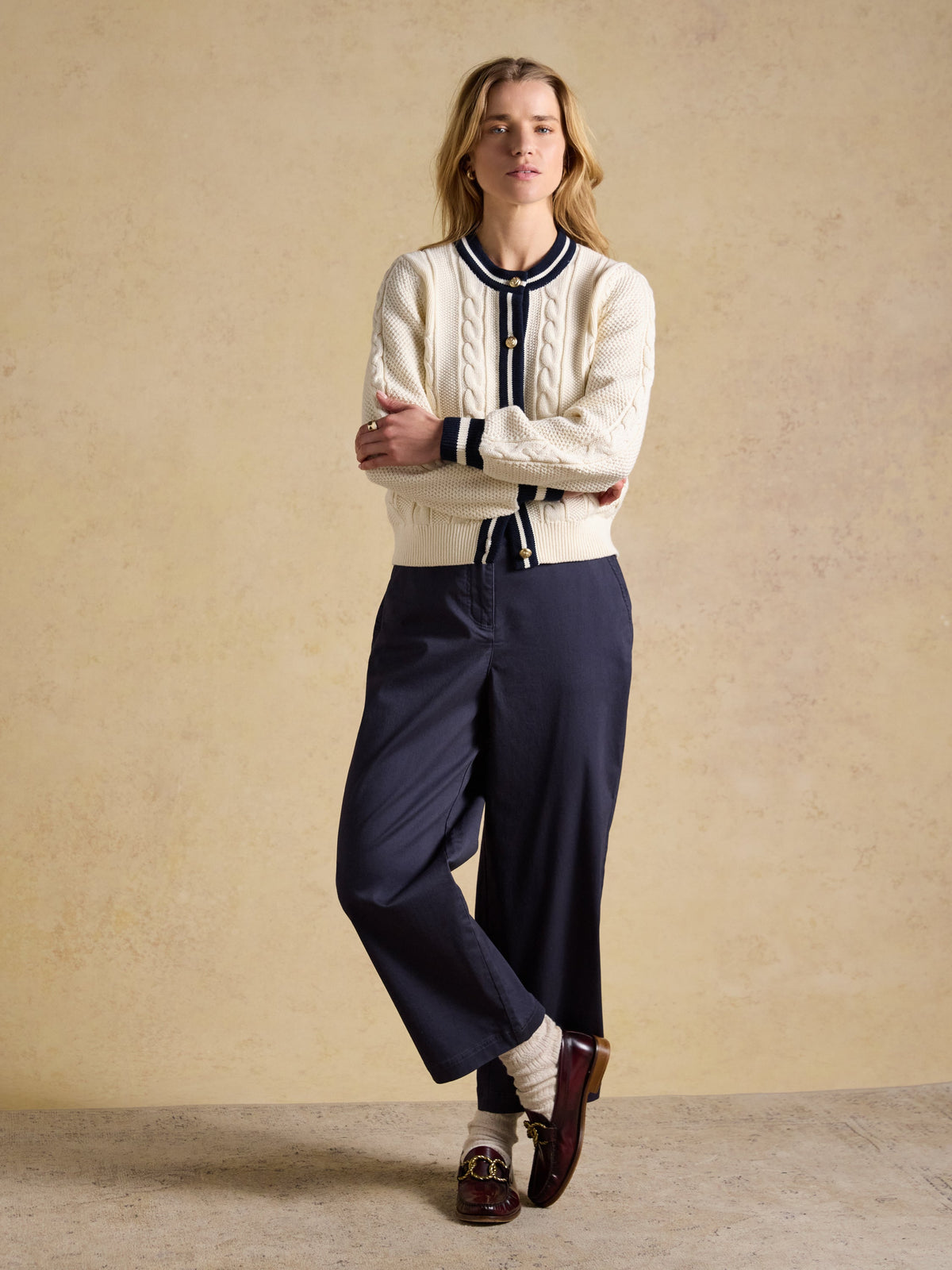 Joules Crew Neck Cardigan*