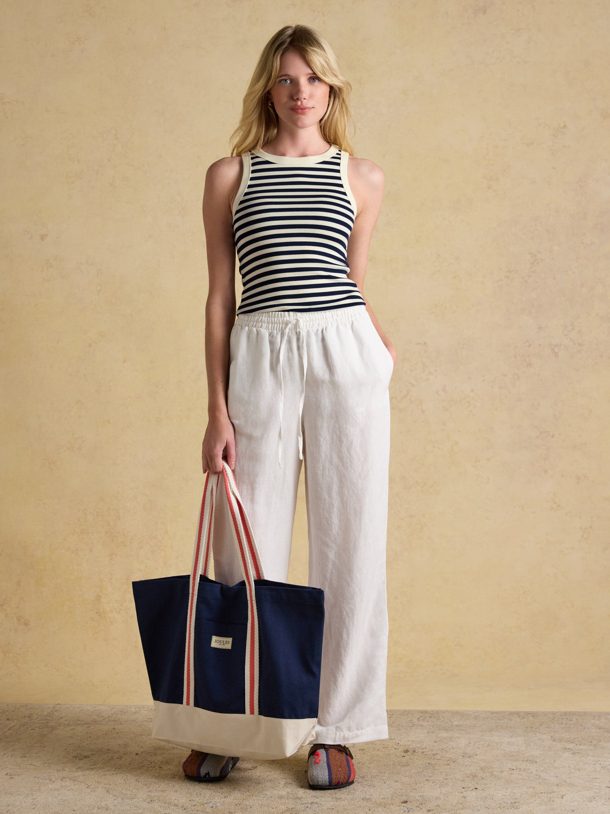 Joules Sophia Vest - Navy Creme*