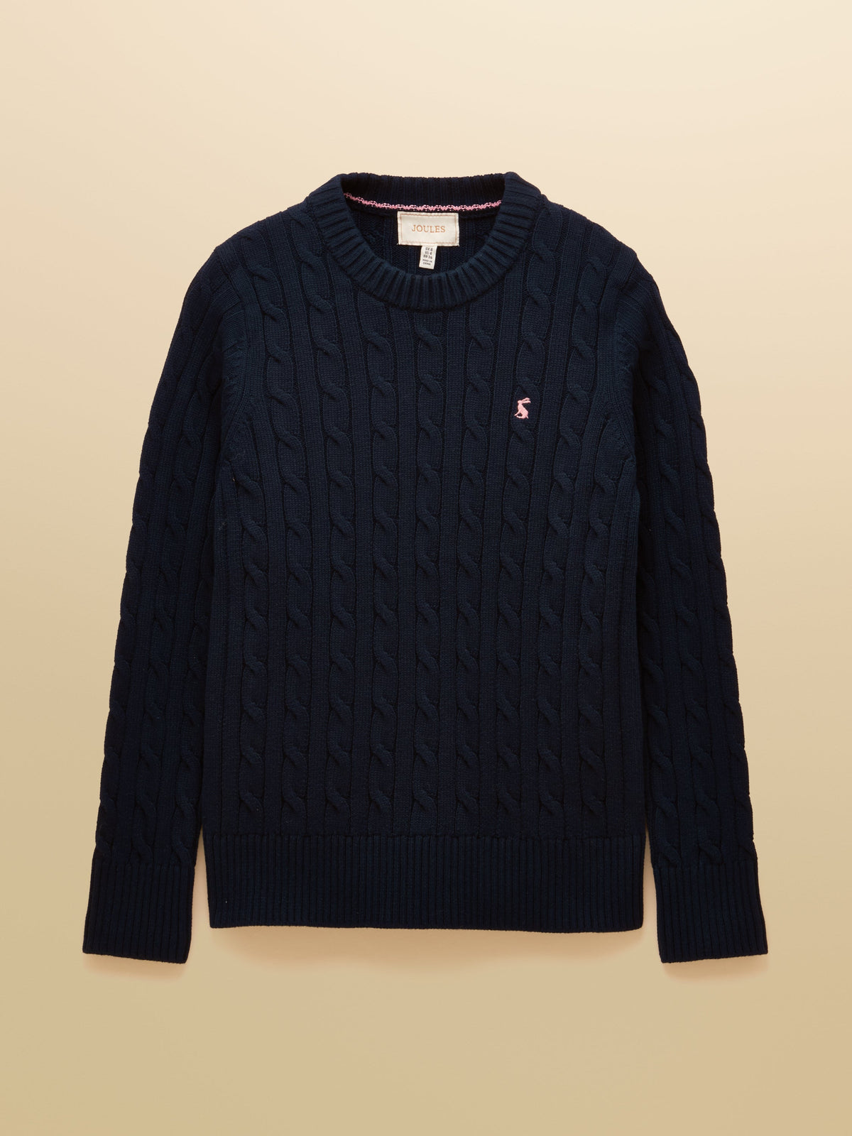 Joules Classic Cable Crew - Navy