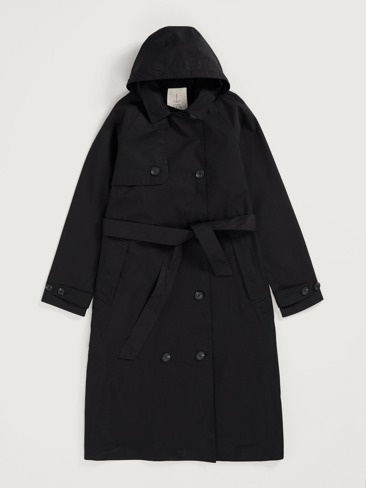 Seasalt Penweathers Trench Coat - Black