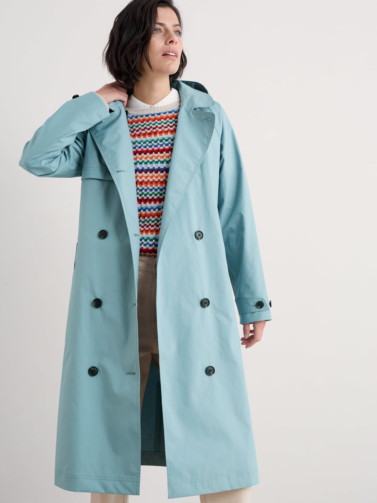 Seasalt Penweathers Trench Coat - Hail