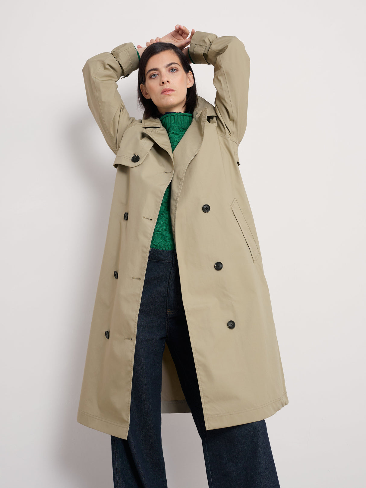 Seasalt Penweathers Trench Coat - Seed