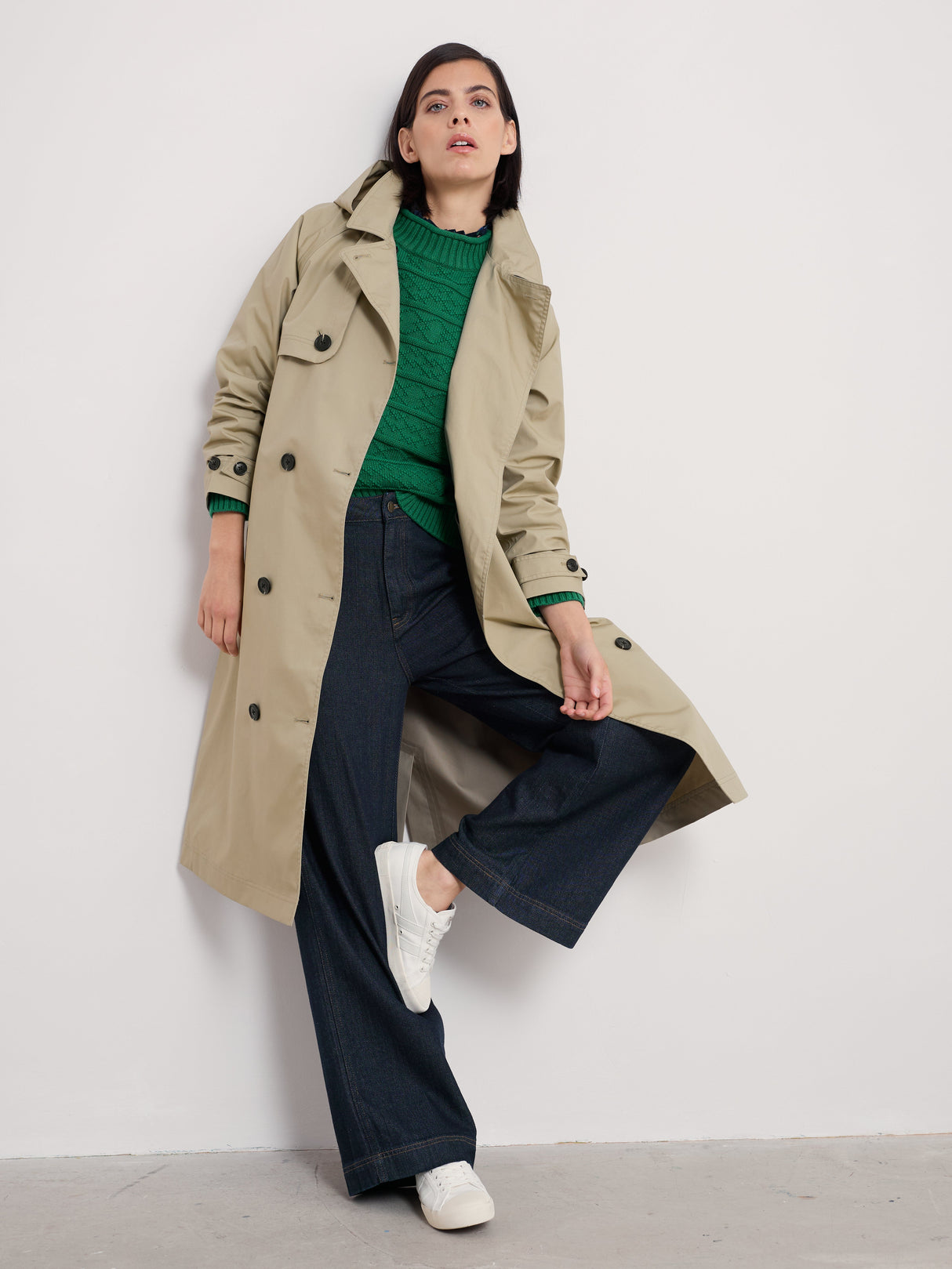 Seasalt Penweathers Trench Coat - Seed