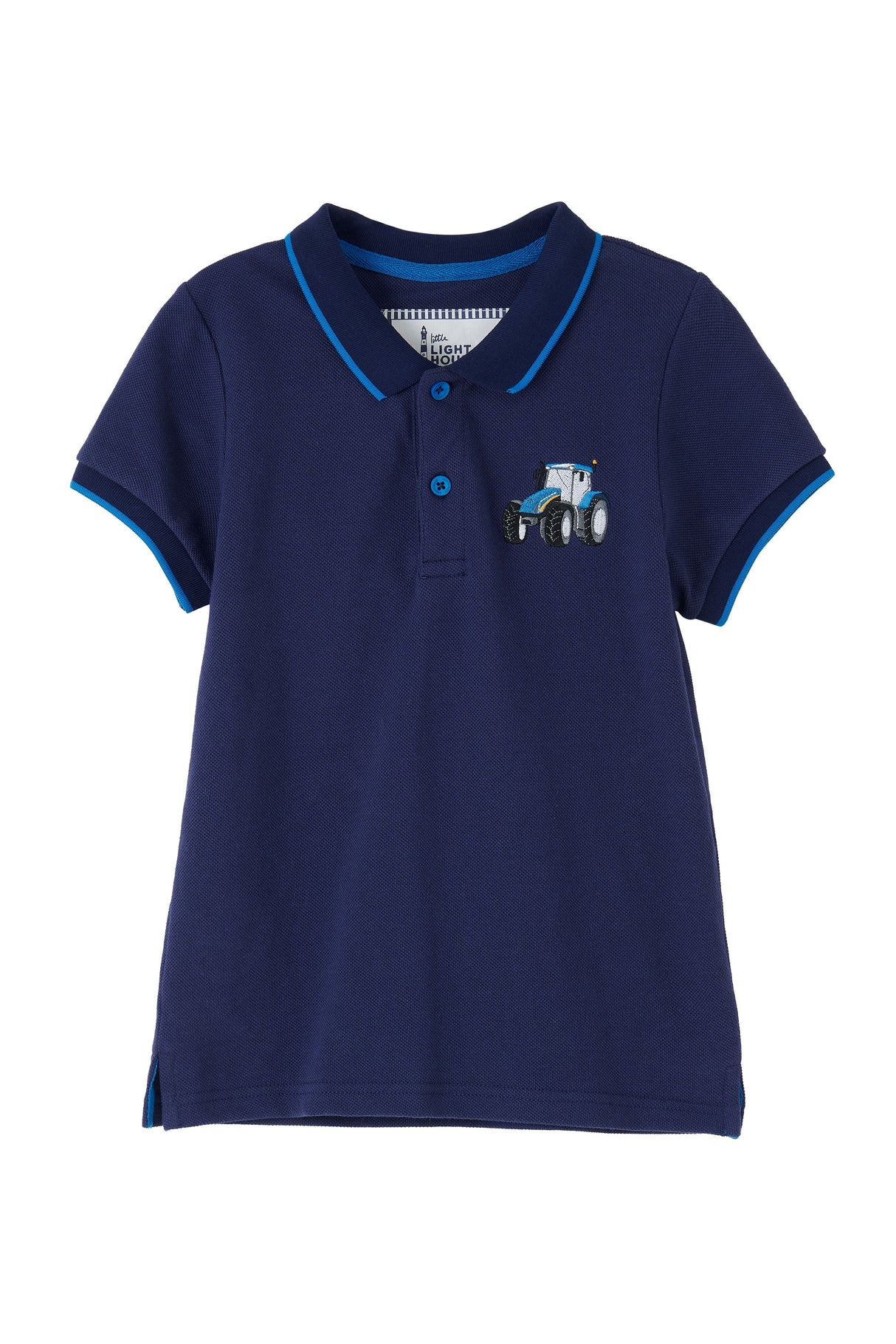 Lighthouse Pier SS - Navy & Blue Tractor