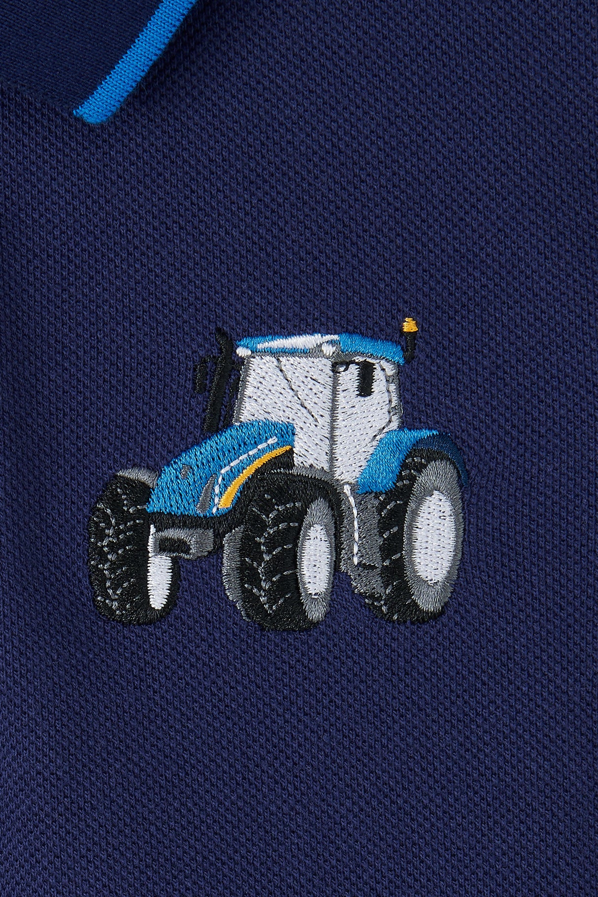 Lighthouse Pier SS - Navy & Blue Tractor