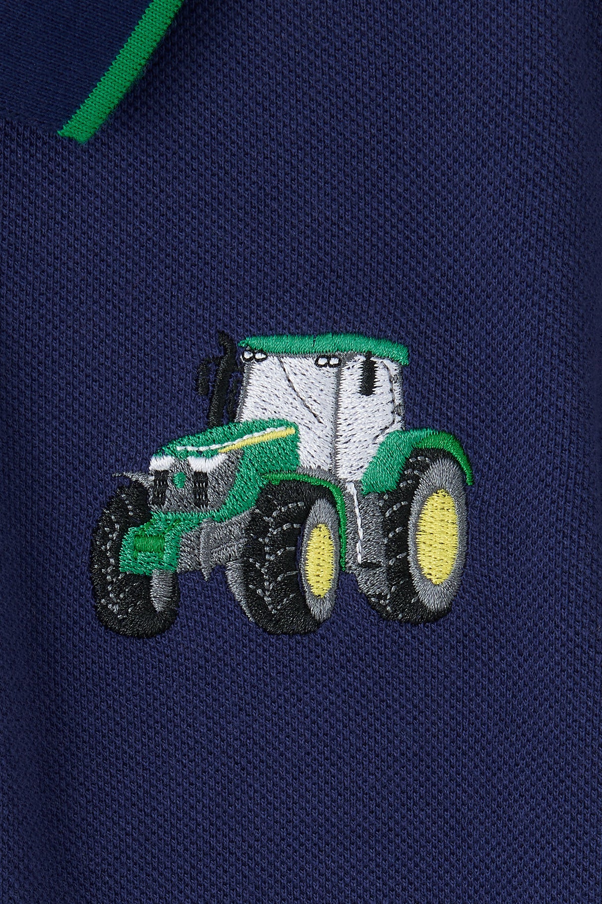 Lighthouse Pier SS - Navy & Green Tractor