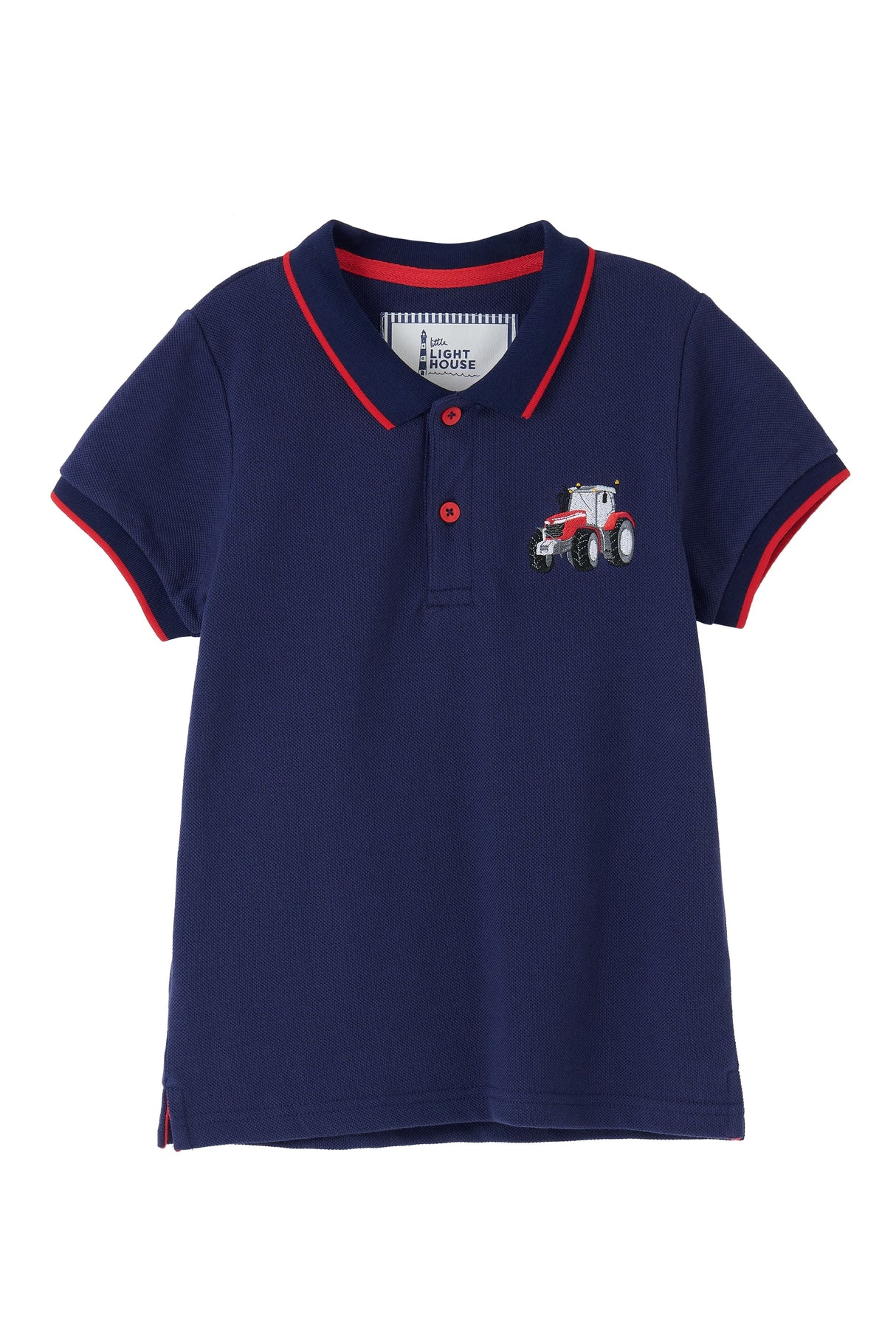 Lighthouse Pier SS - Navy & Red Tractor