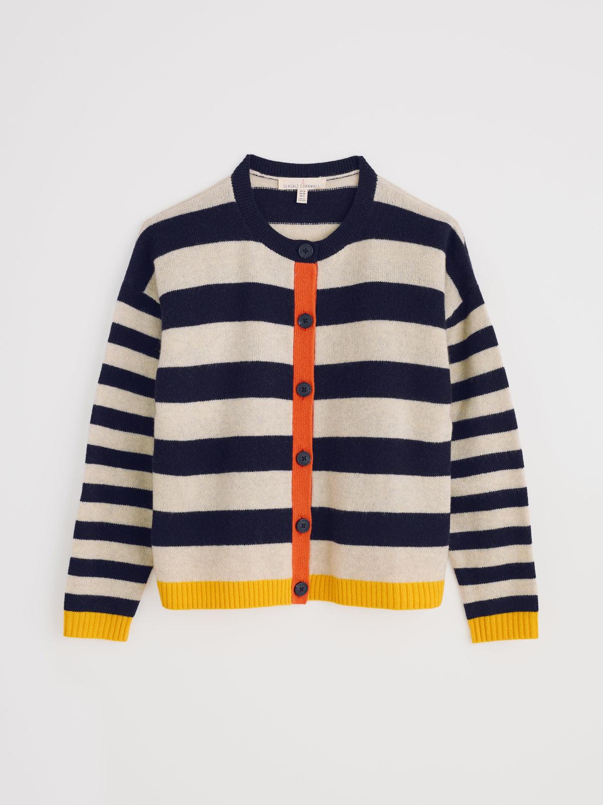 Seasalt Pinwell Cardigan - Bright Shape Maritime Mix