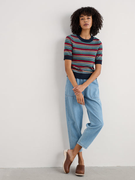 Seasalt Rock Bell Top - Zig Zag Clover Maritime Multi