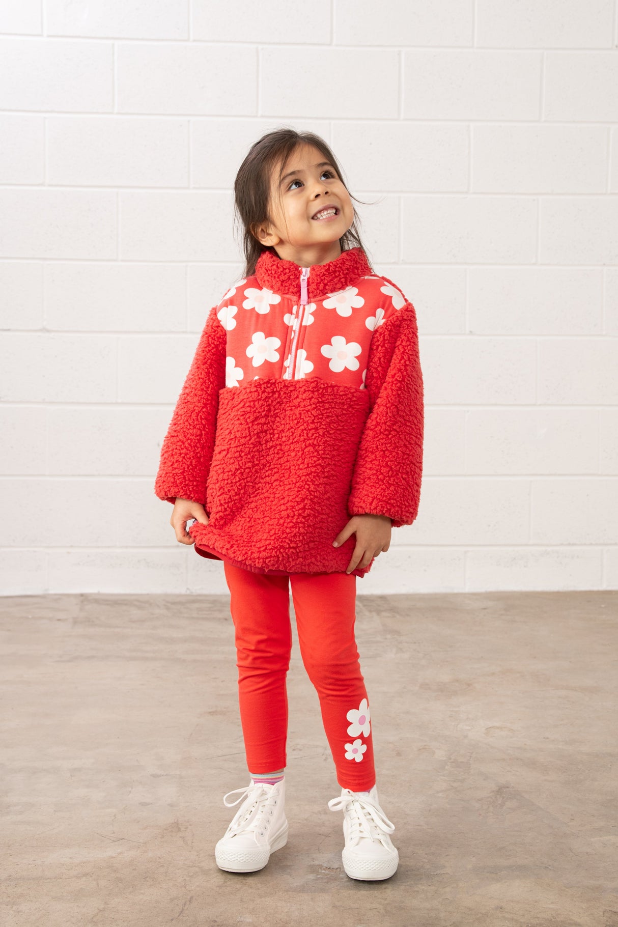 Lighthouse Mollie Leggings - Coral & Flower