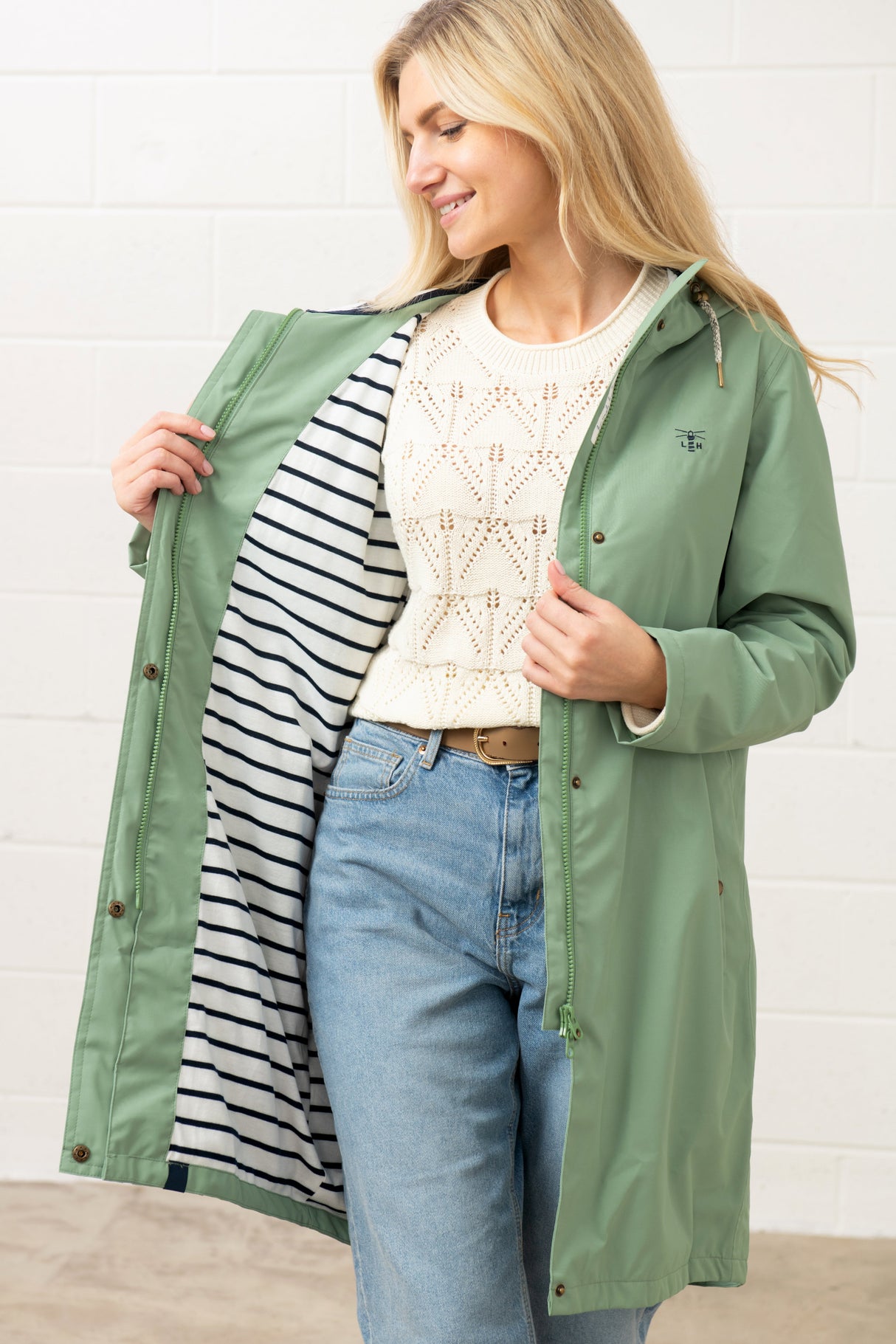 Lighthouse Beachcomber Long II
 Coat - Soft Sage