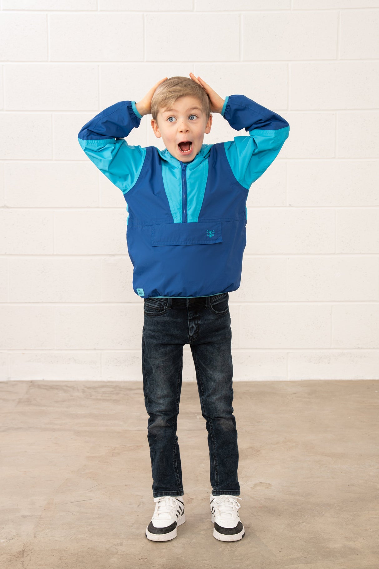 Lighthouse Ryan Half Zip Coat -
Bright Blue/Navy