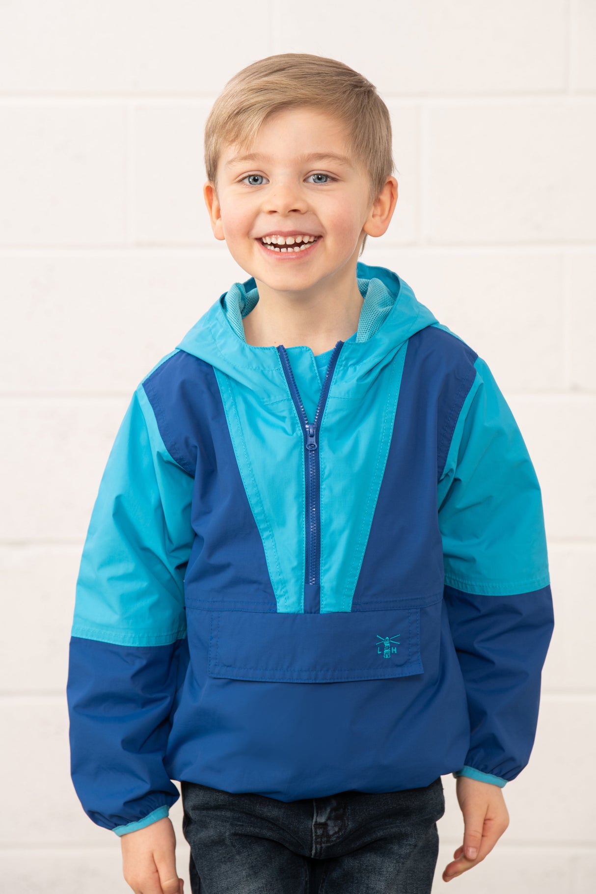 Lighthouse Ryan Half Zip Coat -
Bright Blue/Navy