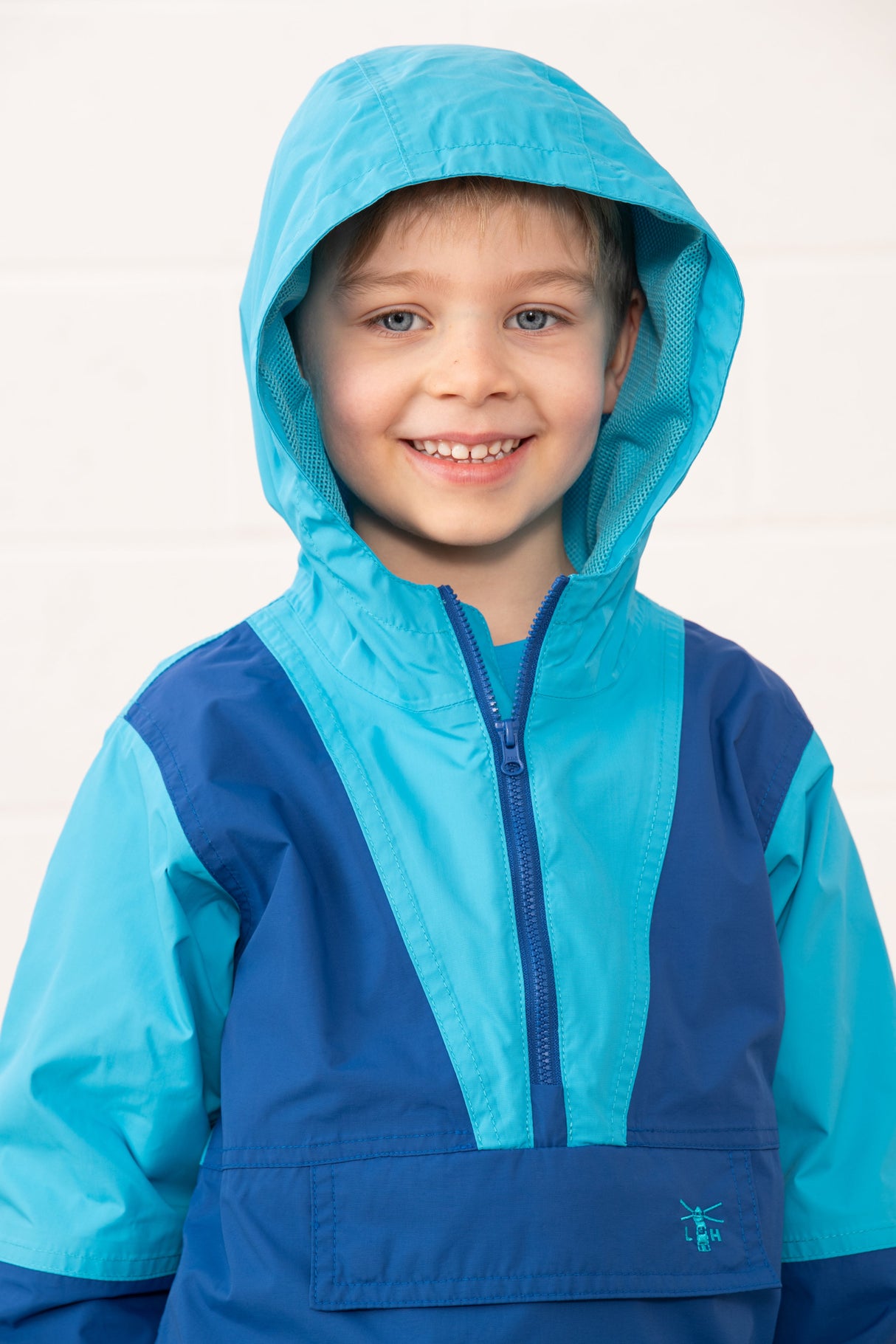 Lighthouse Ryan Half Zip Coat -
Bright Blue/Navy