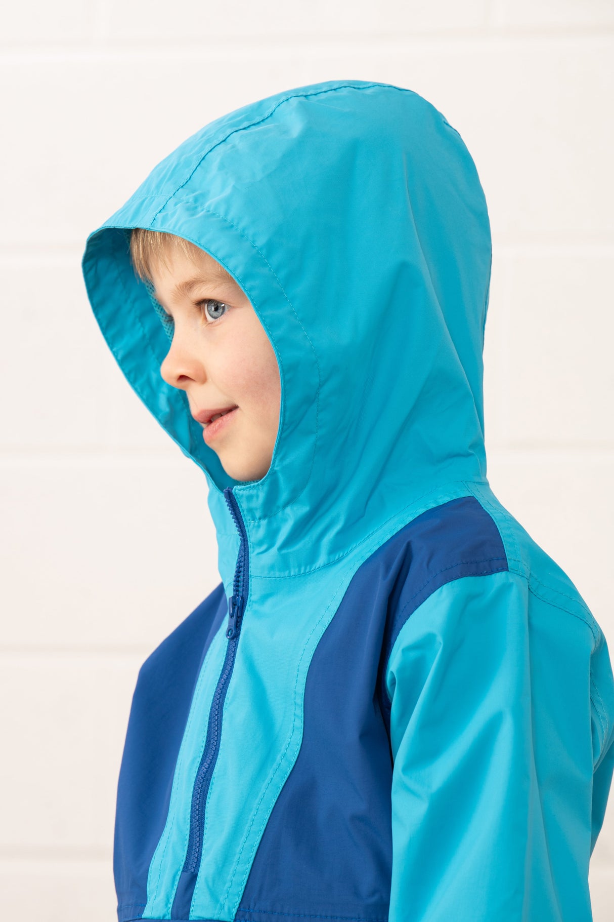 Lighthouse Ryan Half Zip Coat -
Bright Blue/Navy