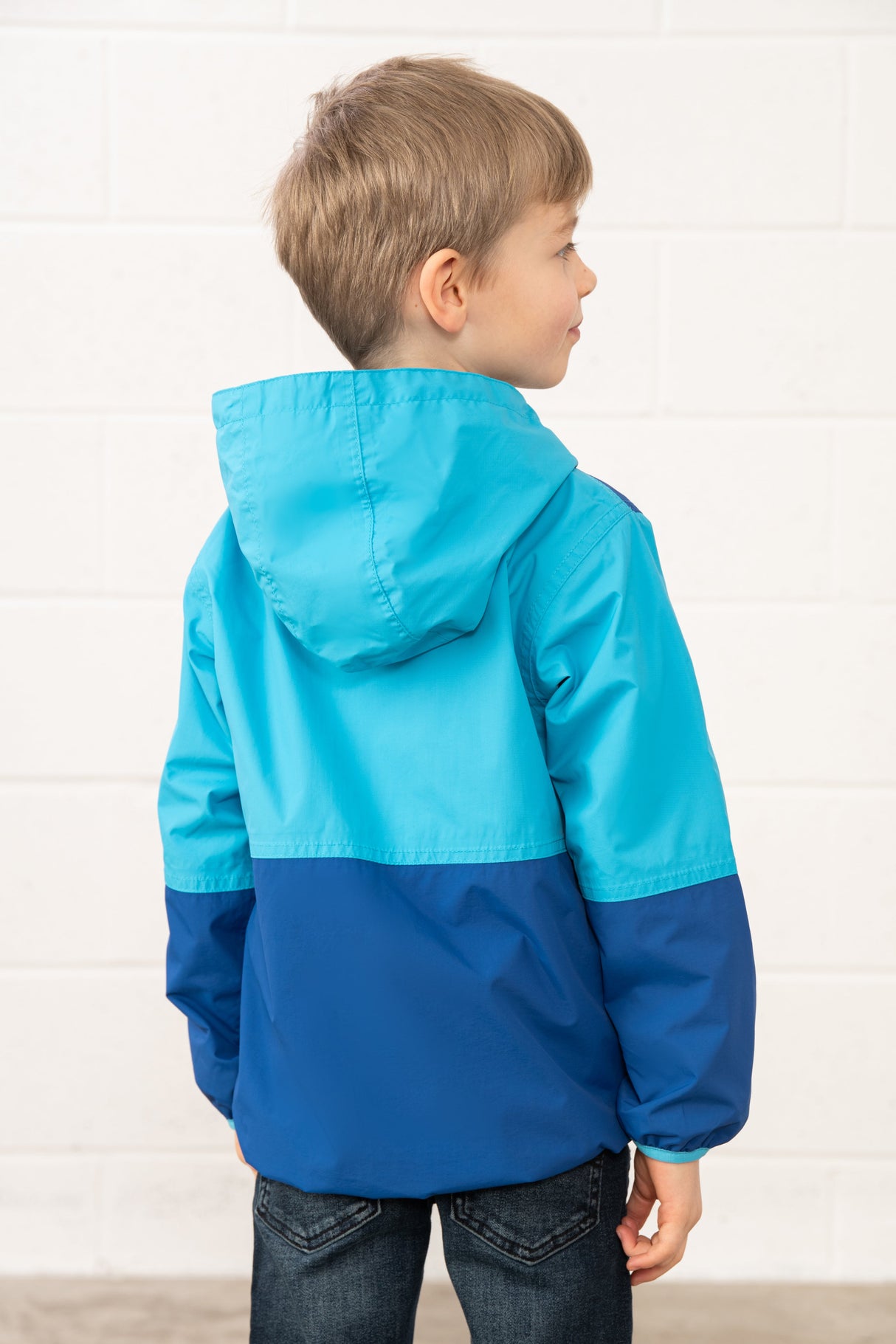 Lighthouse Ryan Half Zip Coat -
Bright Blue/Navy