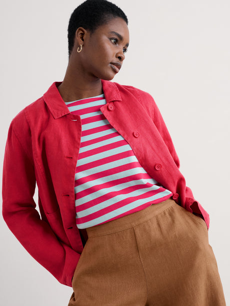 Seasalt Sailor T-Shirt - Scallion Raspberry
