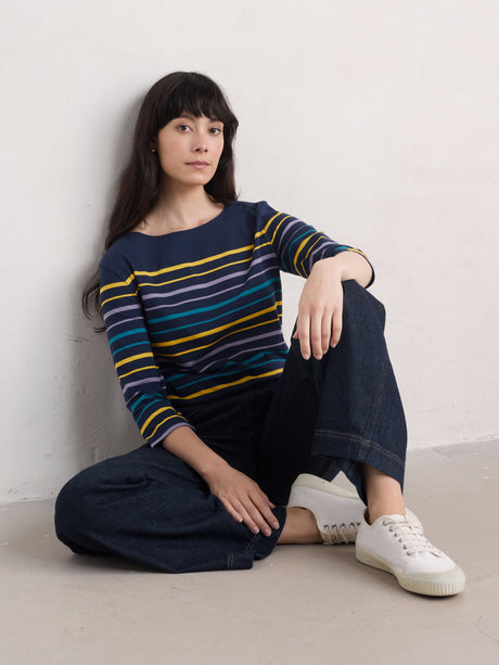 Seasalt Sailor Top - Falmouth Tri Shore Maritime Gorse