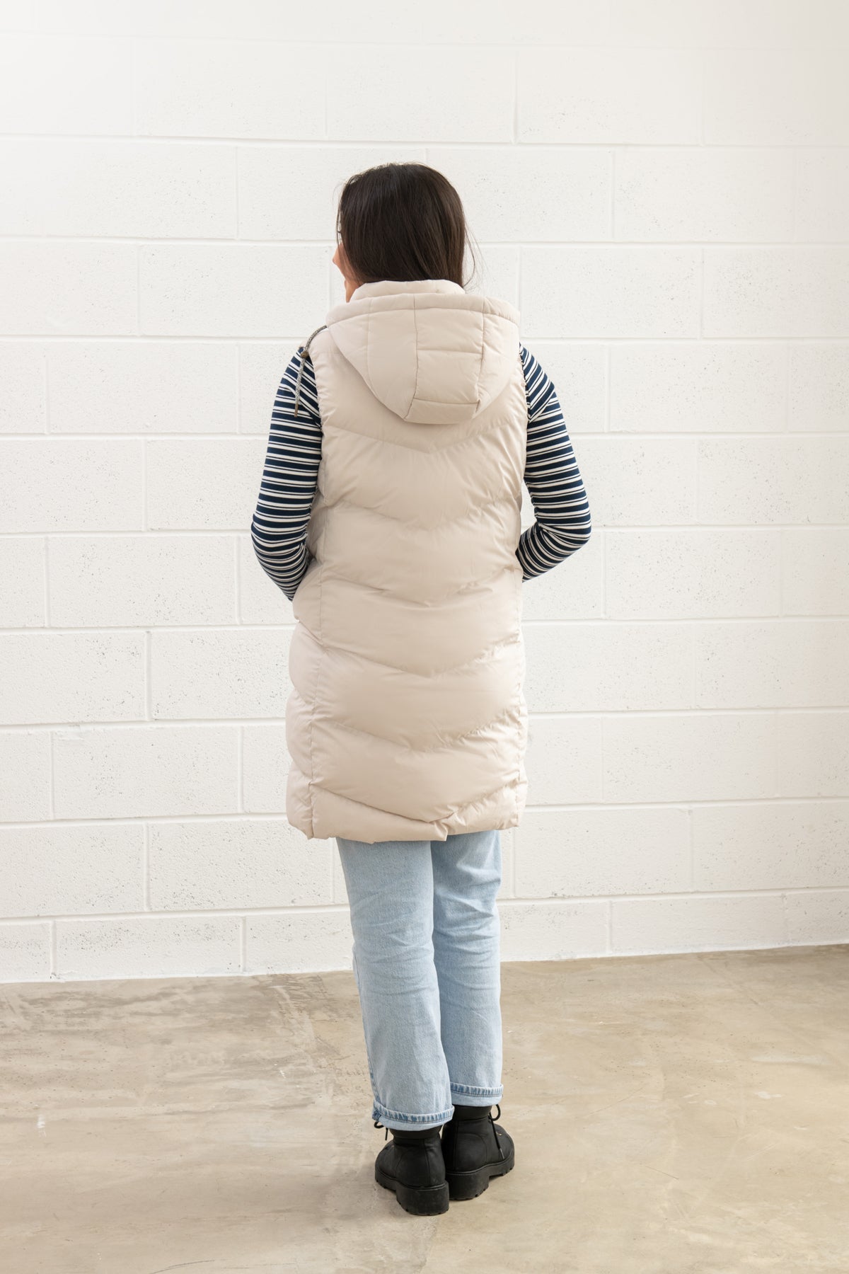 Lighthouse Savannah Ladies Long Gilet - Irish Cream*