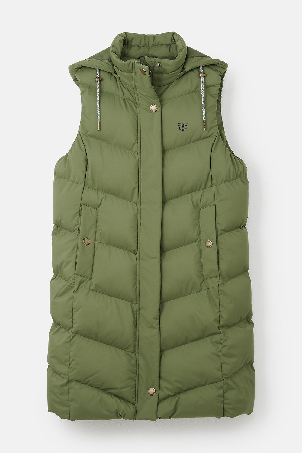 Lighthouse Savannah Ladies Long Gilet - Olive*