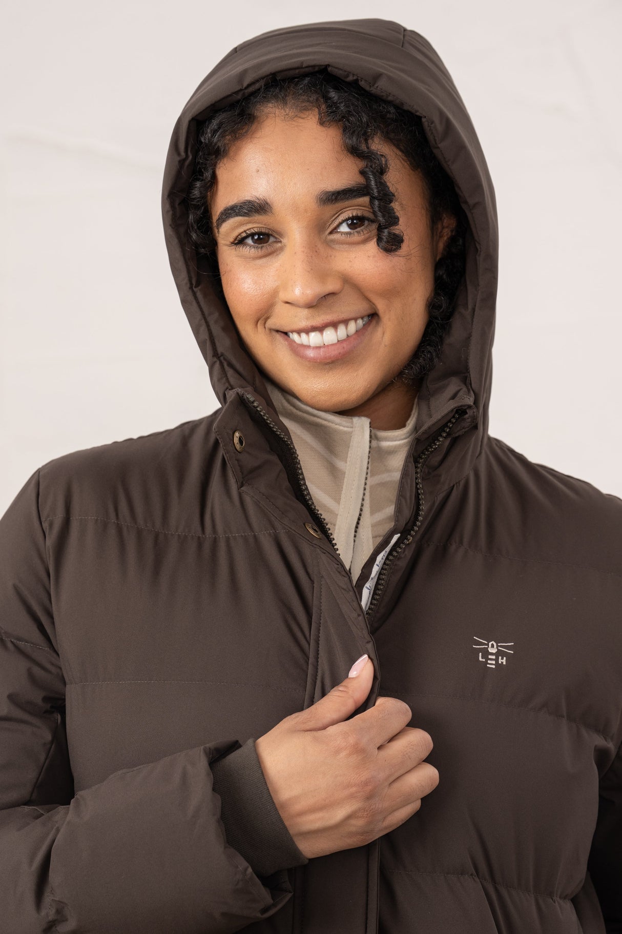 Lighthouse Savannah Ladies Long Coat - Cocoa