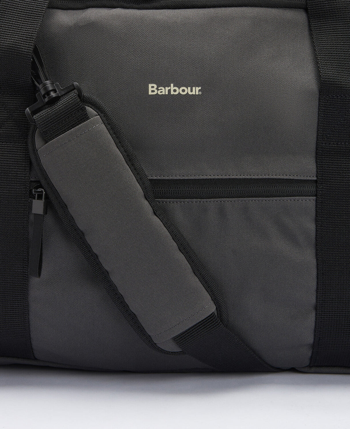 Barbour Arwin Canvas Duffle Bag - Charcoal/Ginger
