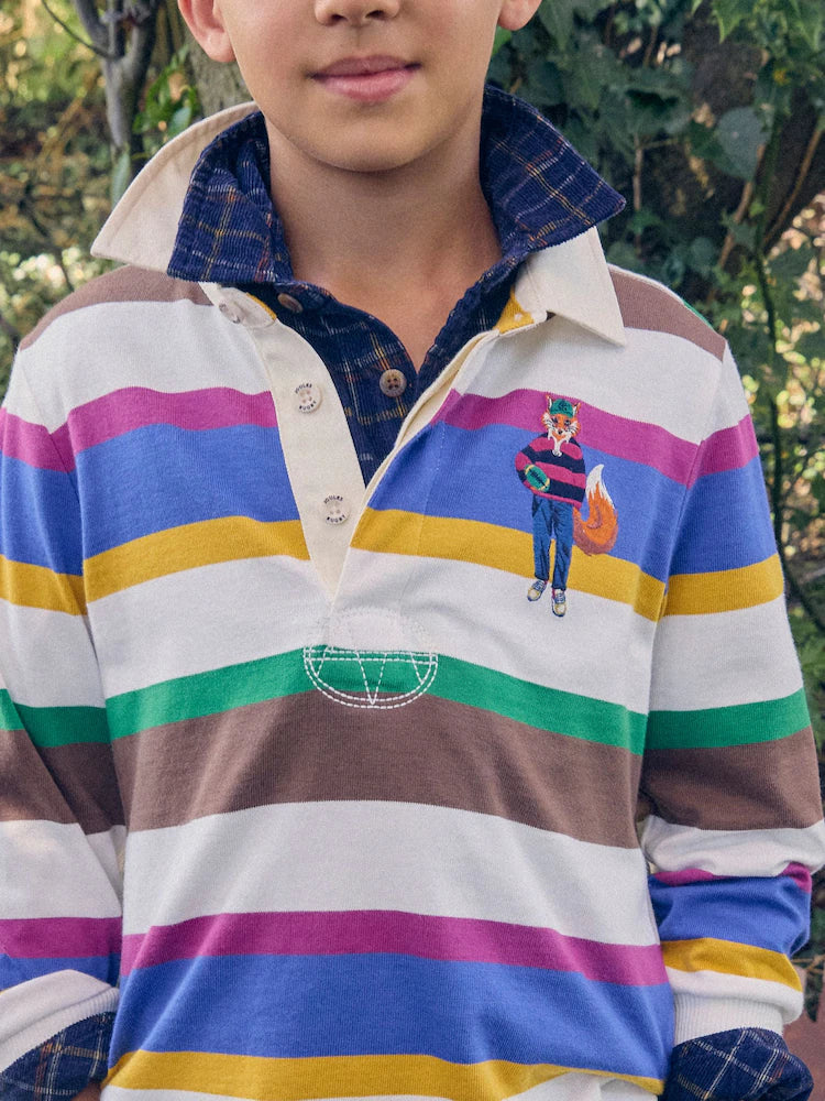 Joules Rugby Shirt - Multi Jonty