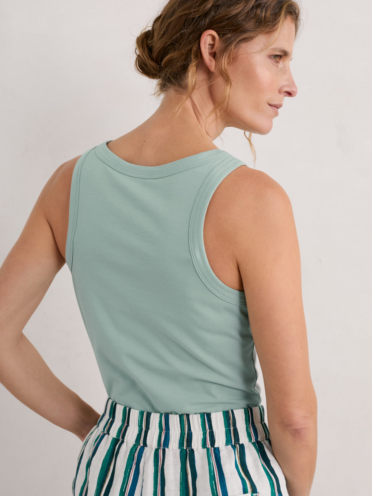 Seasalt Wild Plain Vest - Bird Egg
