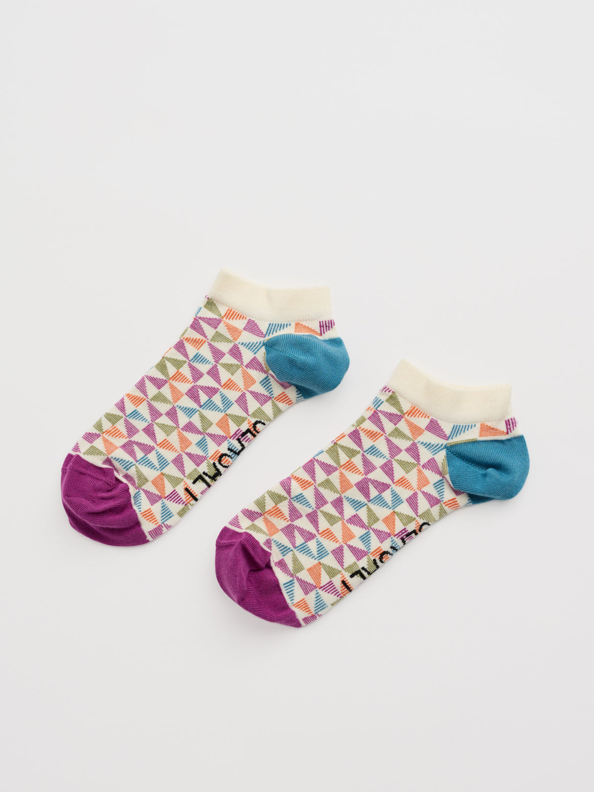 Seasalt Women's Arty Trainer Socks - Geo Poseidon Mix