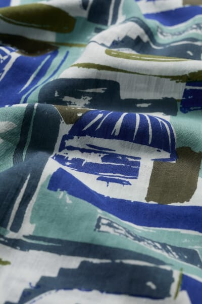 Summer Scarf - Window Sketch Border Chalk