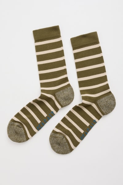 Seasalt Men's Cushioned Crew Socks - Breton Riverbed