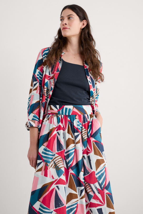 Seasalt Wren Flutter Shirt - Spinnaker Sails Chalk