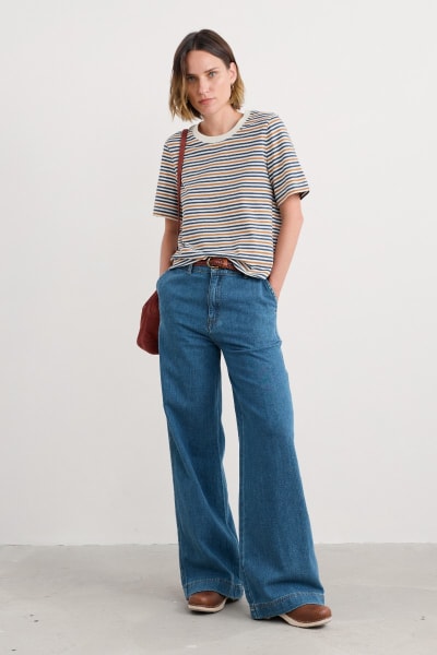 Seasalt Copseland T-Shirt - Scallion Emulsion