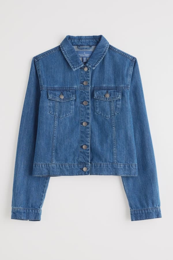 Seasalt Levan Well Jacket - Mid Wash Rain Slub