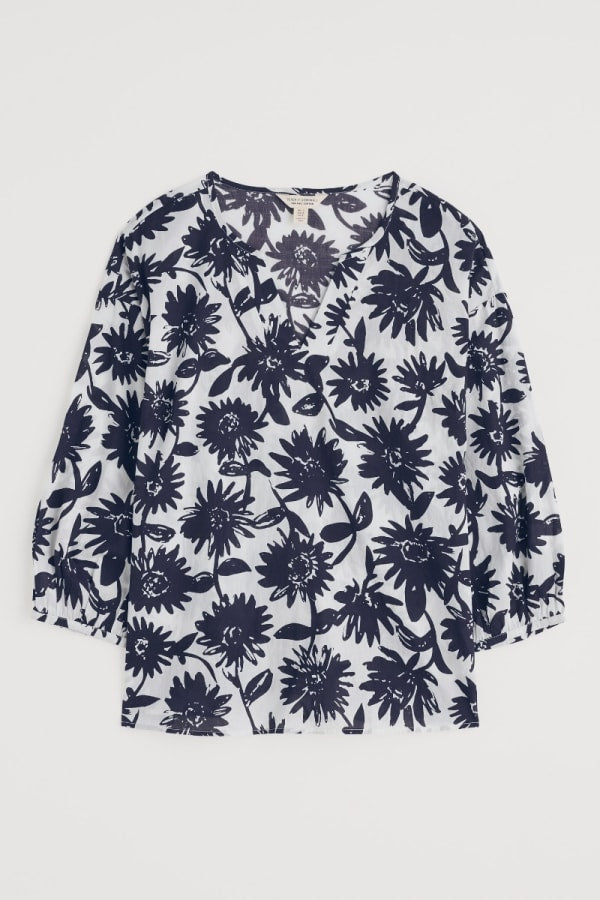 Seasalt Streamlet Swing Top - Daisy Shadow Chalk