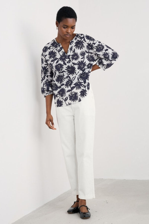 Seasalt Streamlet Swing Top - Daisy Shadow Chalk