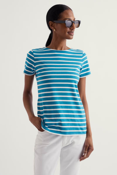 Seasalt Sailor T-Shirt - Breton Waterscape