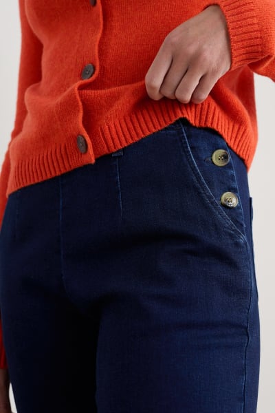 Seasalt Waterdance Trouser - Dark Indigo Wash