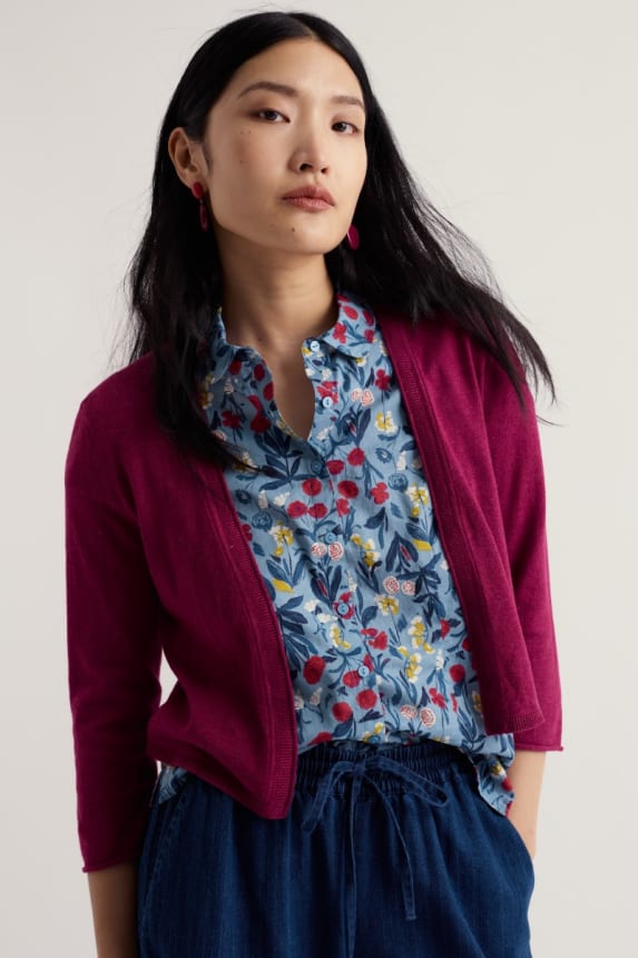 Seasalt Vanessa Cardigan - Dark Freesia
