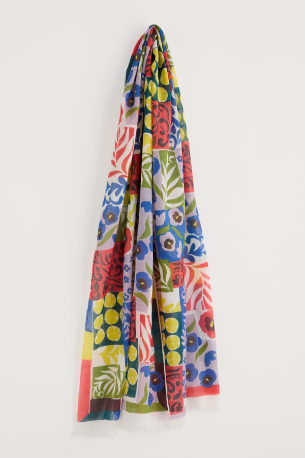 Seasalt May Garland Scarf - Headland Patchwork Mix