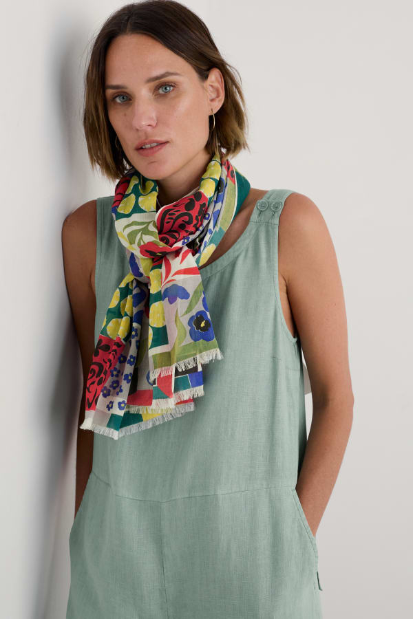 Seasalt May Garland Scarf - Headland Patchwork Mix